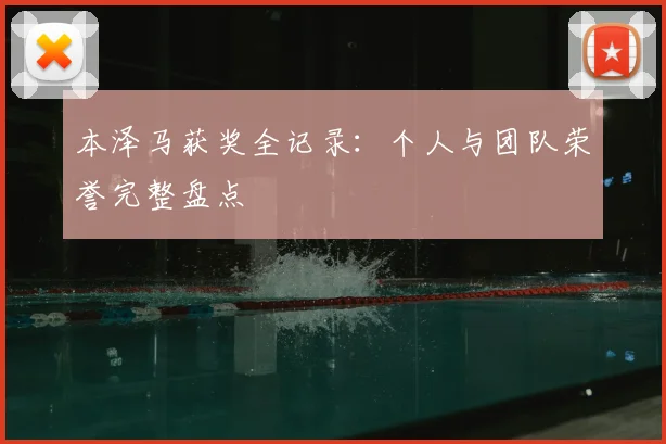 本泽马获奖全记录:个人与团队荣誉完整盘点