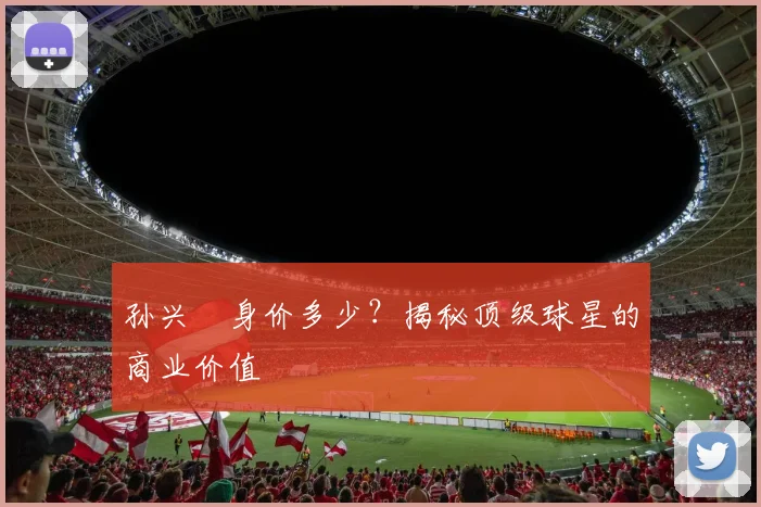 孙兴慜身价多少?揭秘顶级球星的商业价值